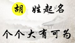 胡姓起名：前途无量，鹏程万里的男孩女孩名字，个个大有可为